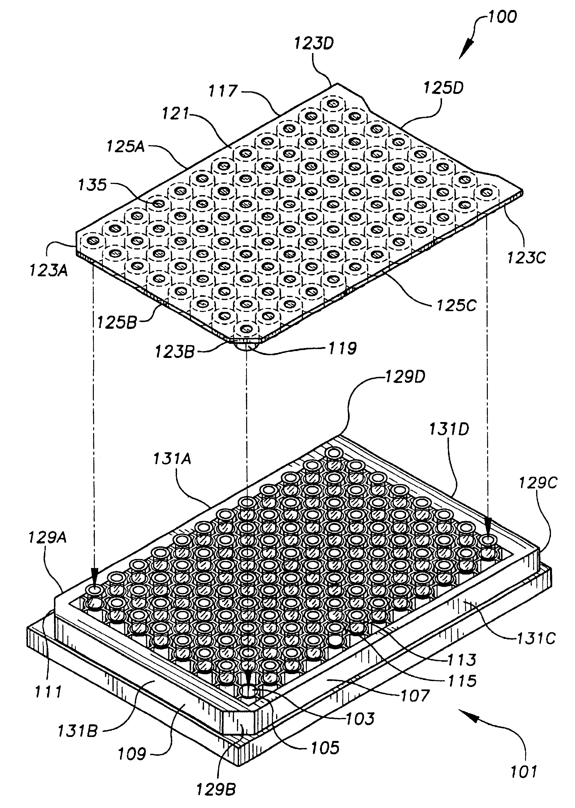 Microplate assembly and closure