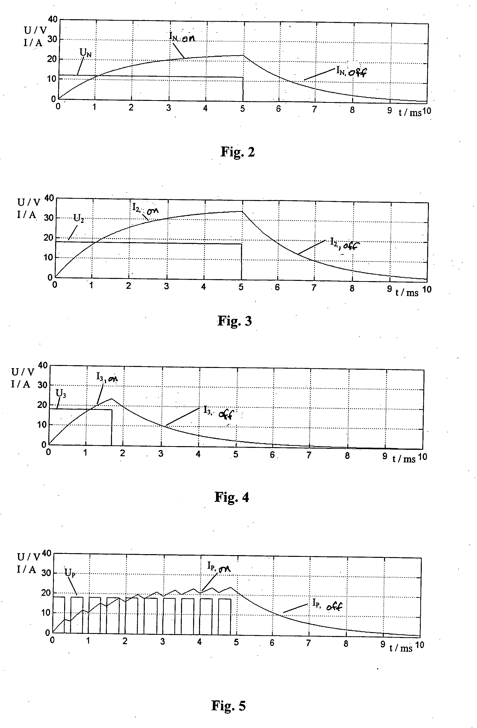 Method and device for operating an inductive load with different electric voltages