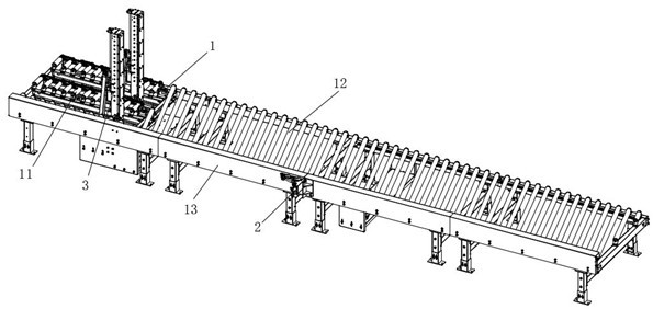 Turnover device for correcting positions of products on warehouse storage line