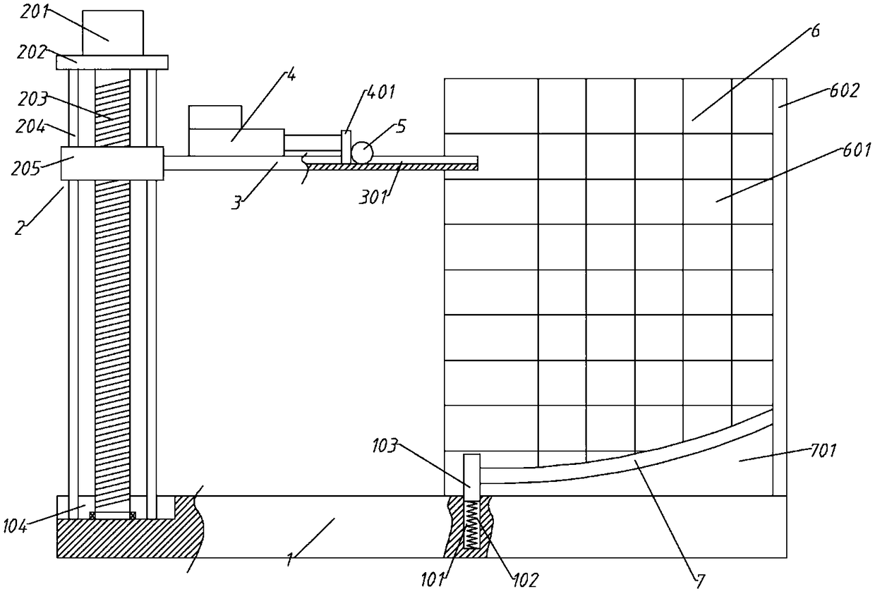 Physics teaching tool for demonstration of horizontal projectile motion