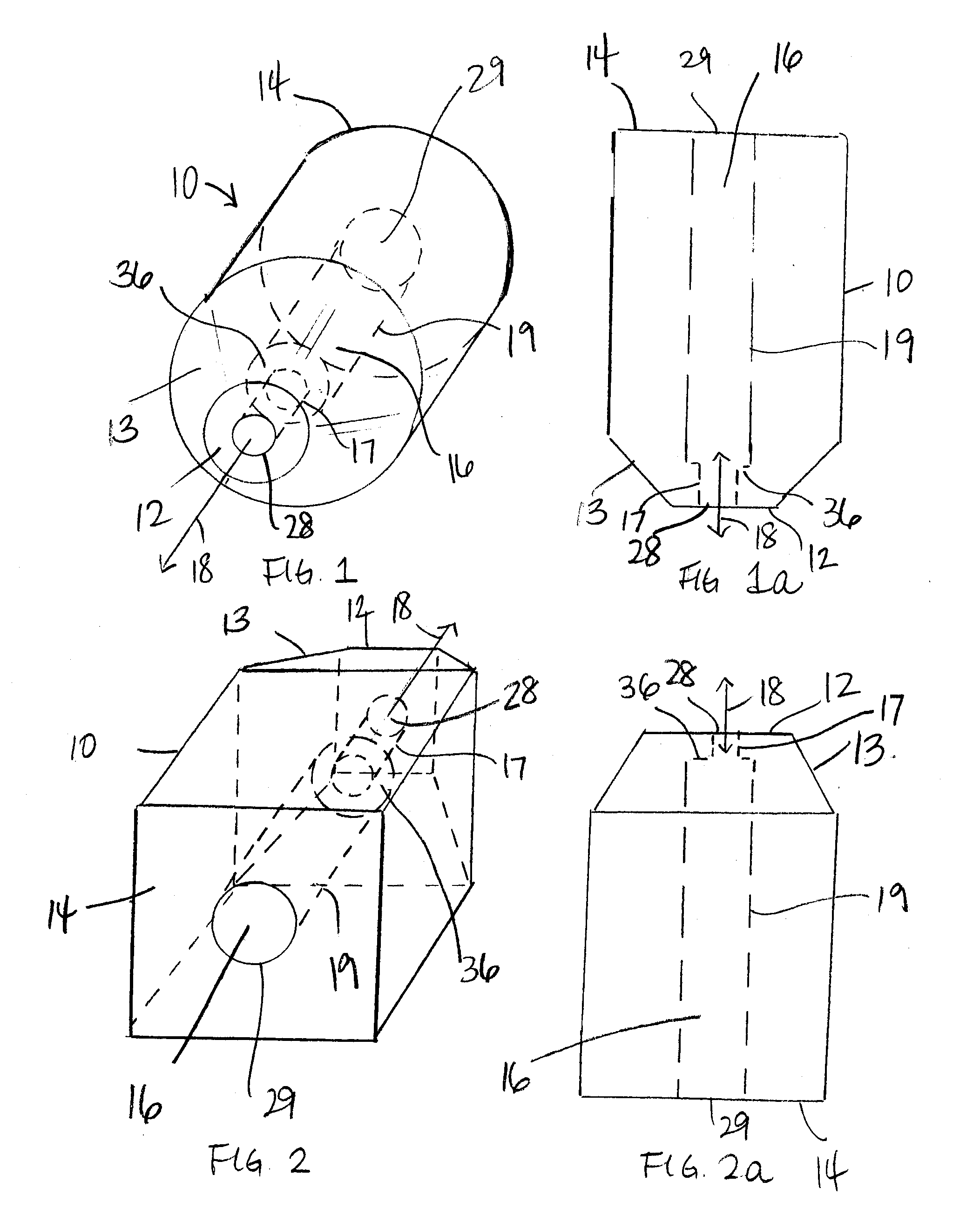 Dental abutment blank with preformed passage