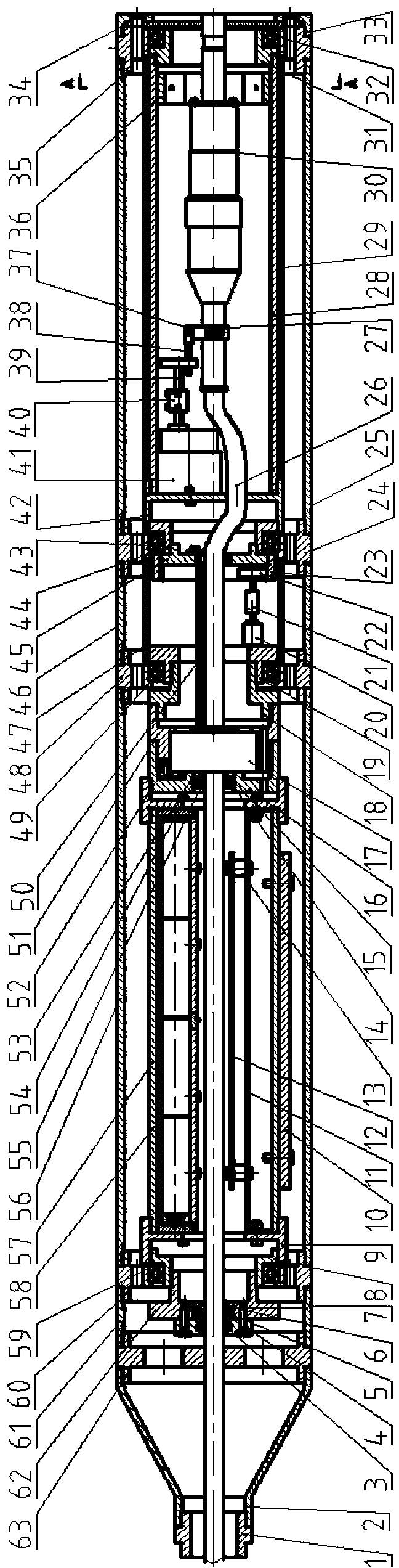 Laser directional drilling tool for coal-bed-methane level development hole and drilling method using same