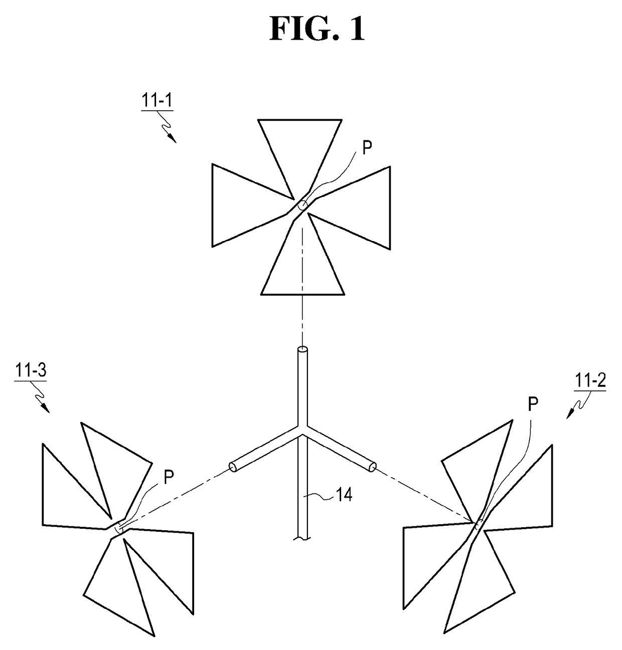 Omnidirectional antenna for mobile communication service