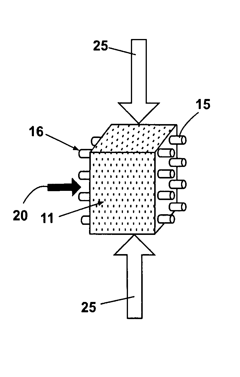 Squeezable moisture removal device