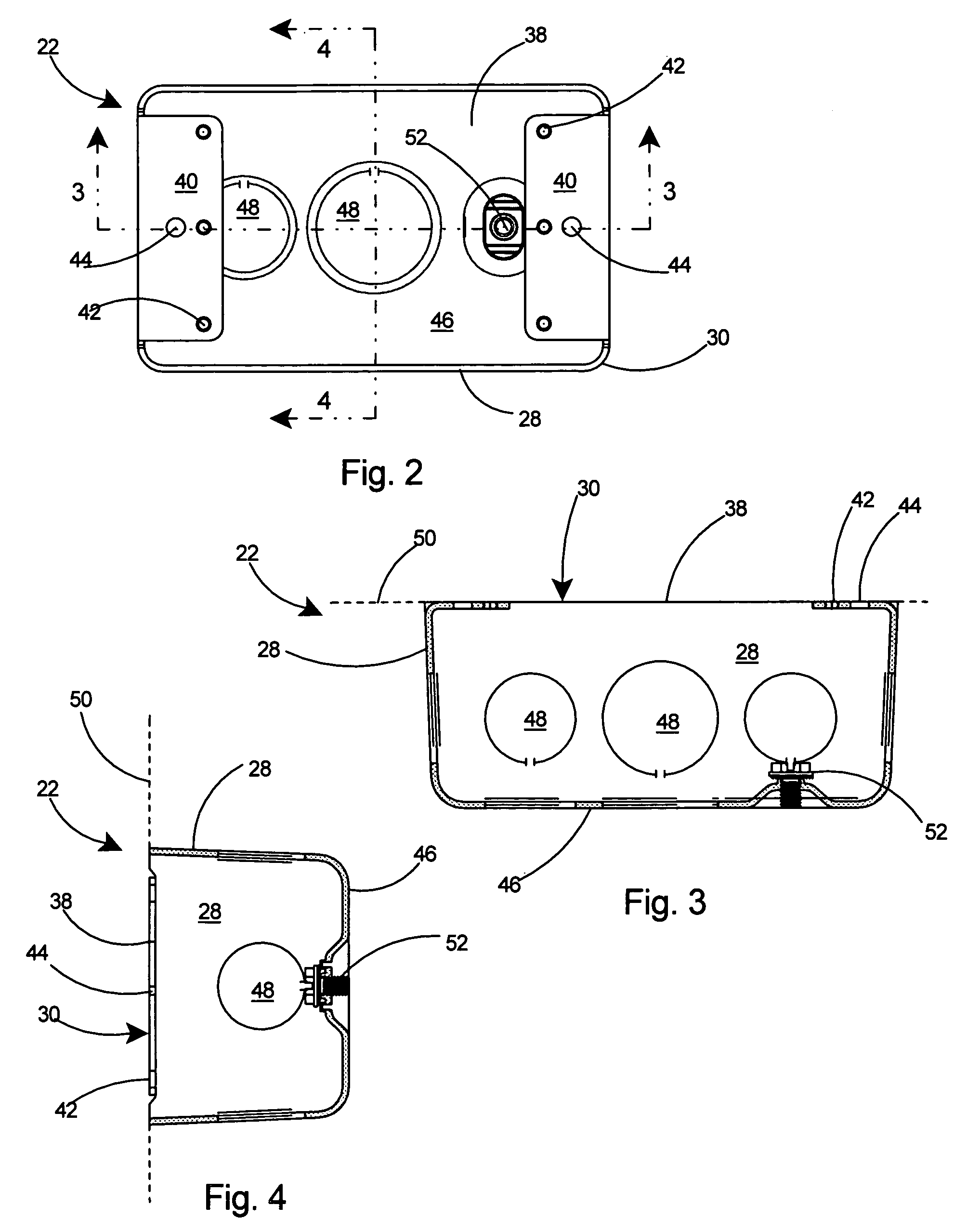 Electrical box assembly for recessing an electrical device