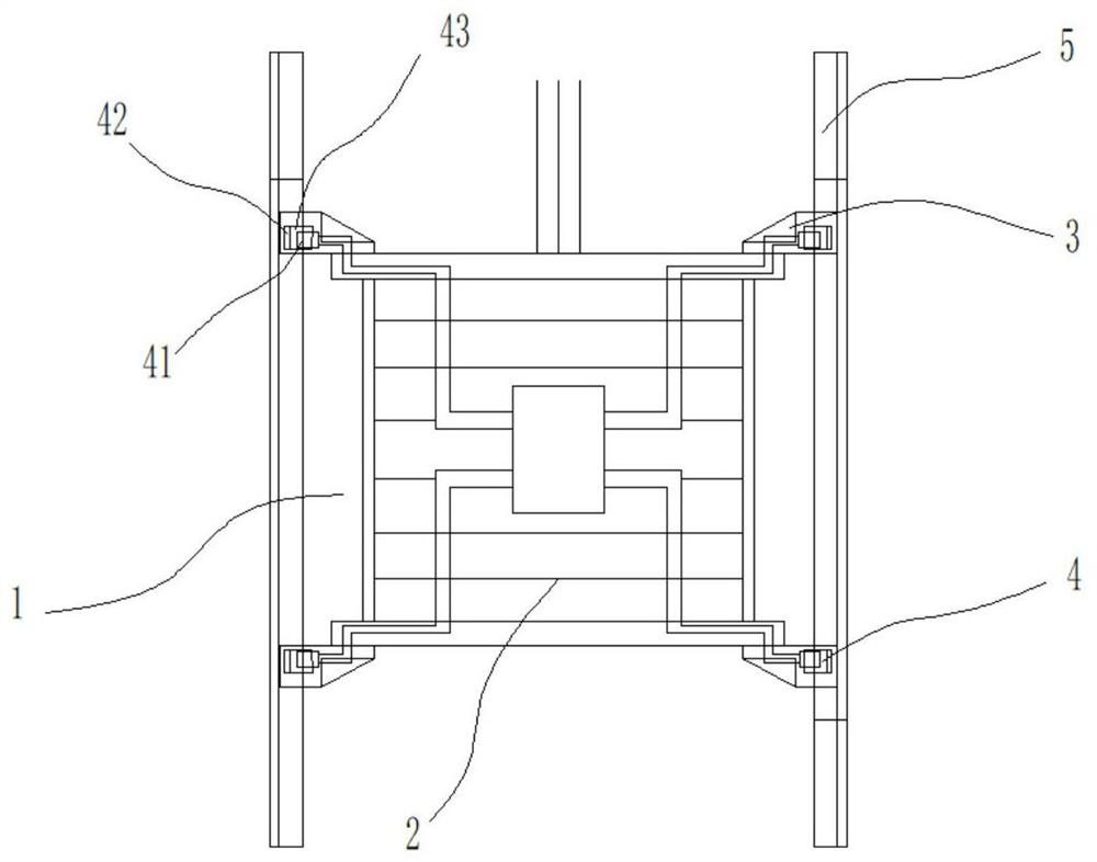 Elevator counterweight frame