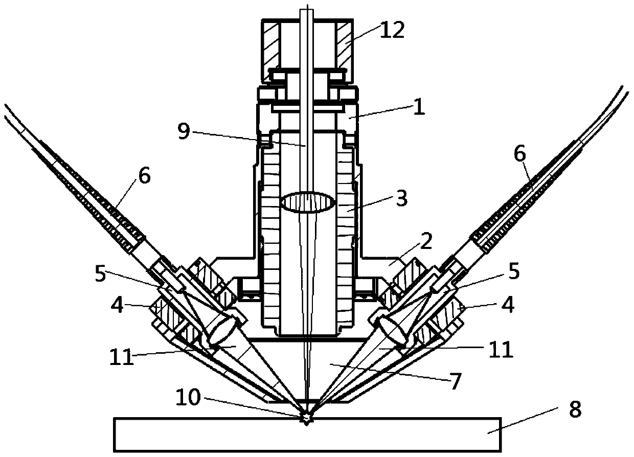 Microcell LIBS plasma spectral collection system