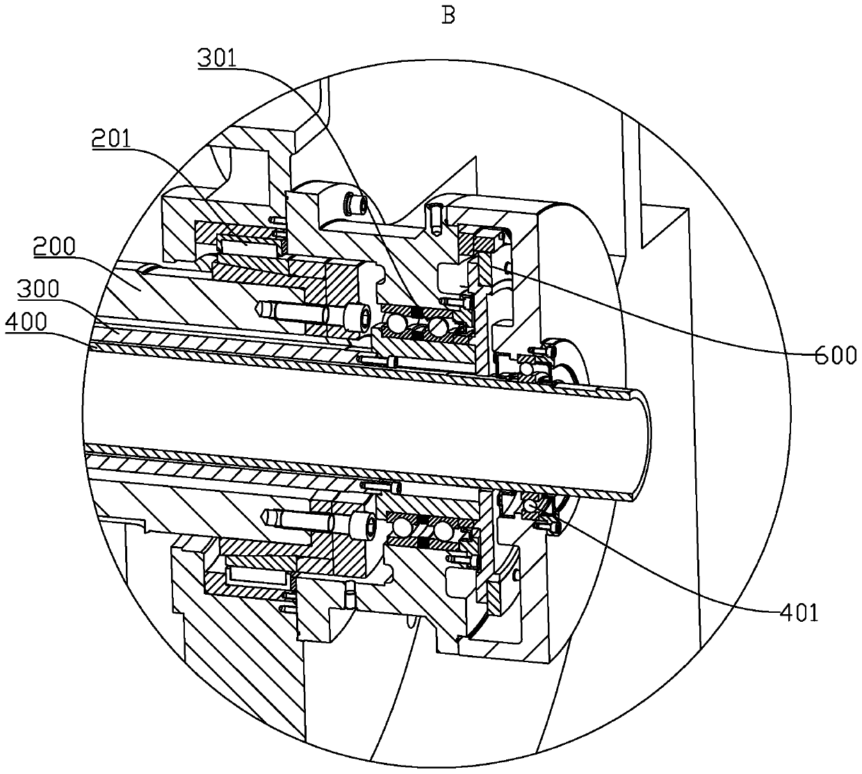 Servo main shaft feedback mechanism and numerical control machine tool