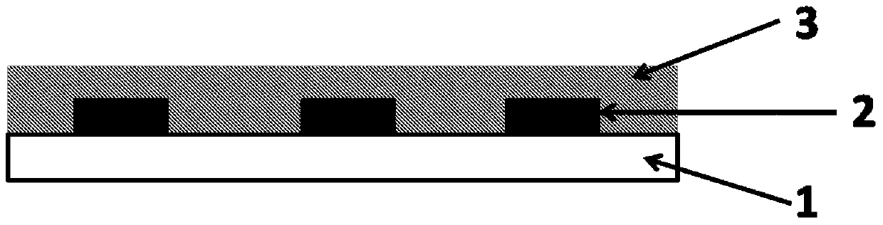 Printed type graphene-based NO2 gas-sensitive element and preparation method thereof