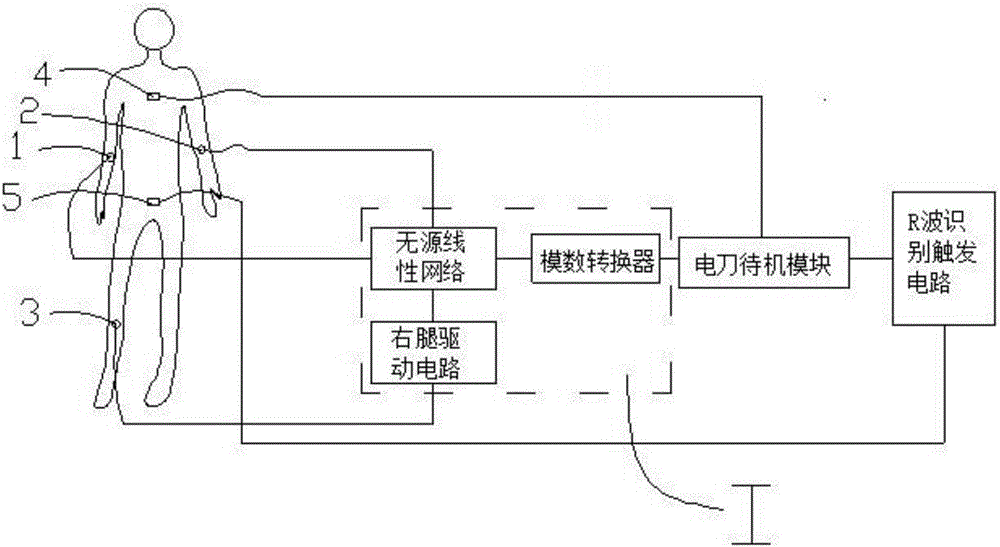 Electric knife system based on biomedical signal control and control method of electric knife system