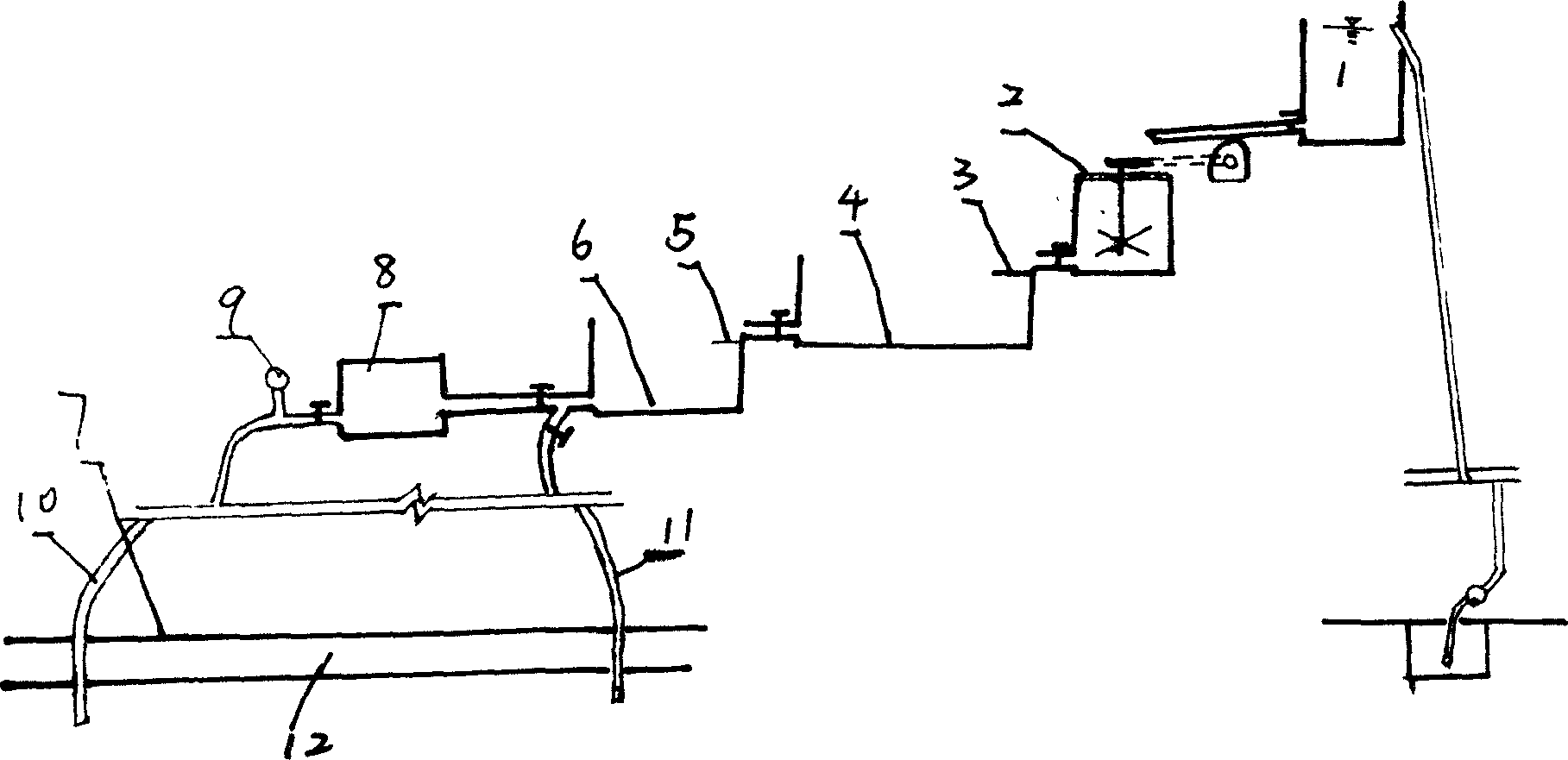 Method for treating depression watertight in hydraulic engineering by employing yellow mud grout