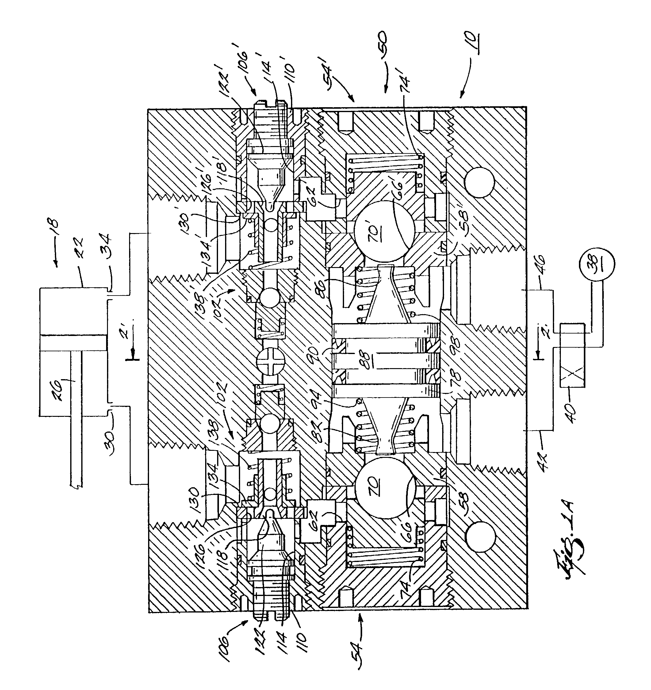 Valve arrangement including release valve