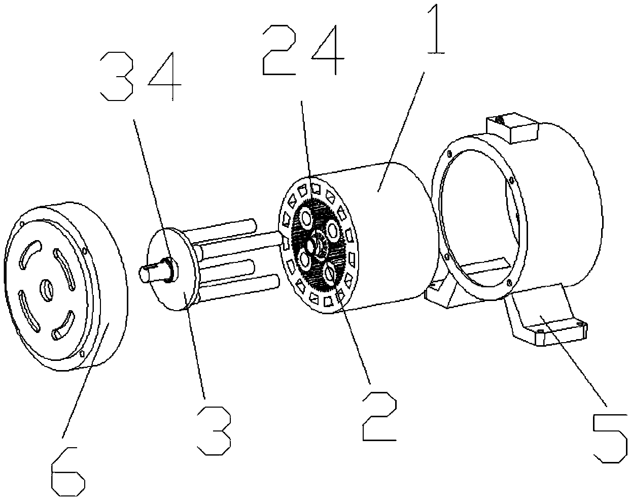 Planetary gear-type AC motor