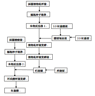 Preparation method of red koji vinegar containing rich gamma-aminobutyric acid