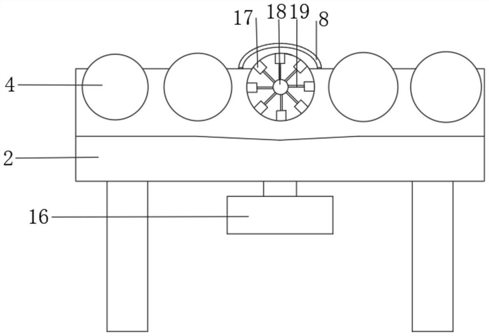 Gluing device based on soybean glue laminated plate