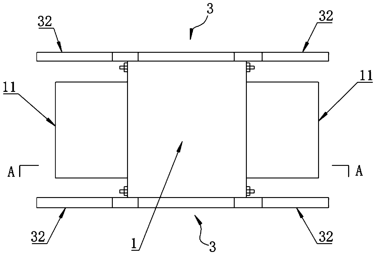 Through diaphragm type joint assembly, through diaphragm type beam column joint and building