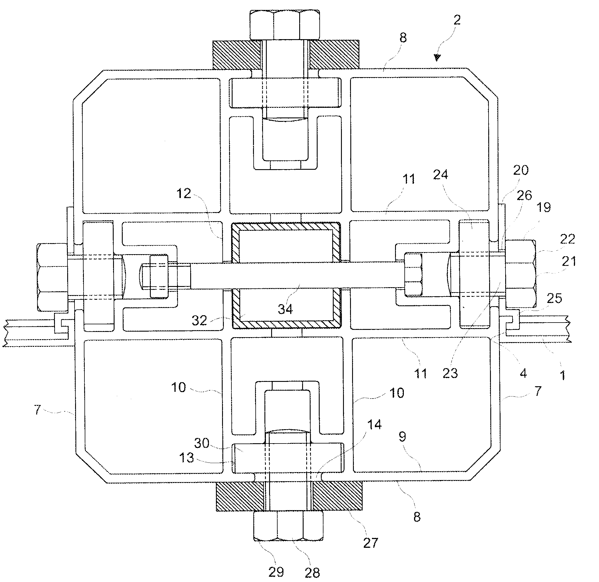 A guardrail and a method for assembling a guardrail