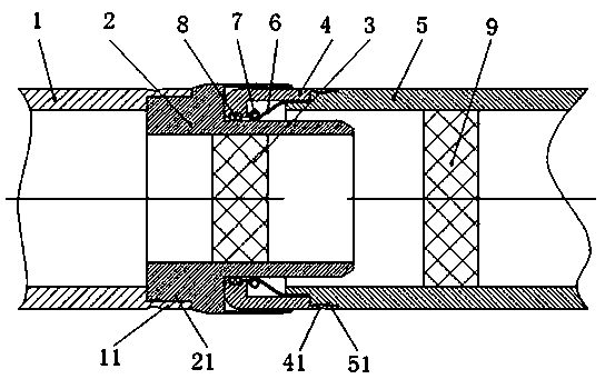 Connecting structure of electric conducting rod and electric connecting device