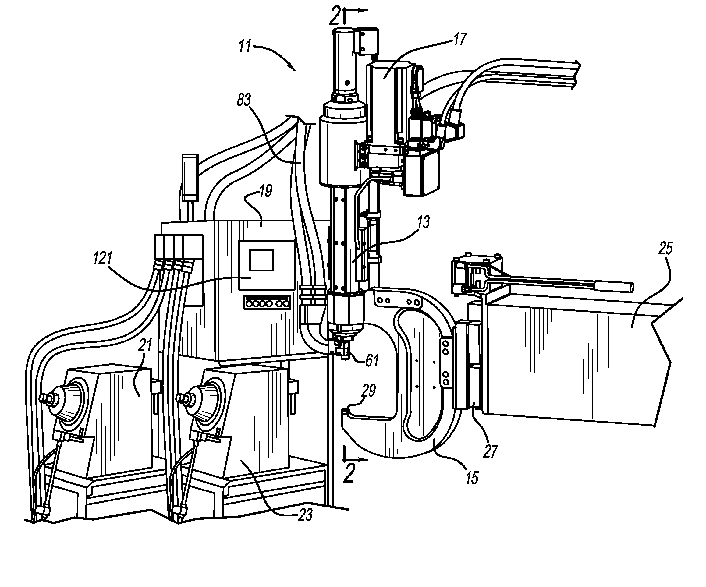 Rivet setting machine