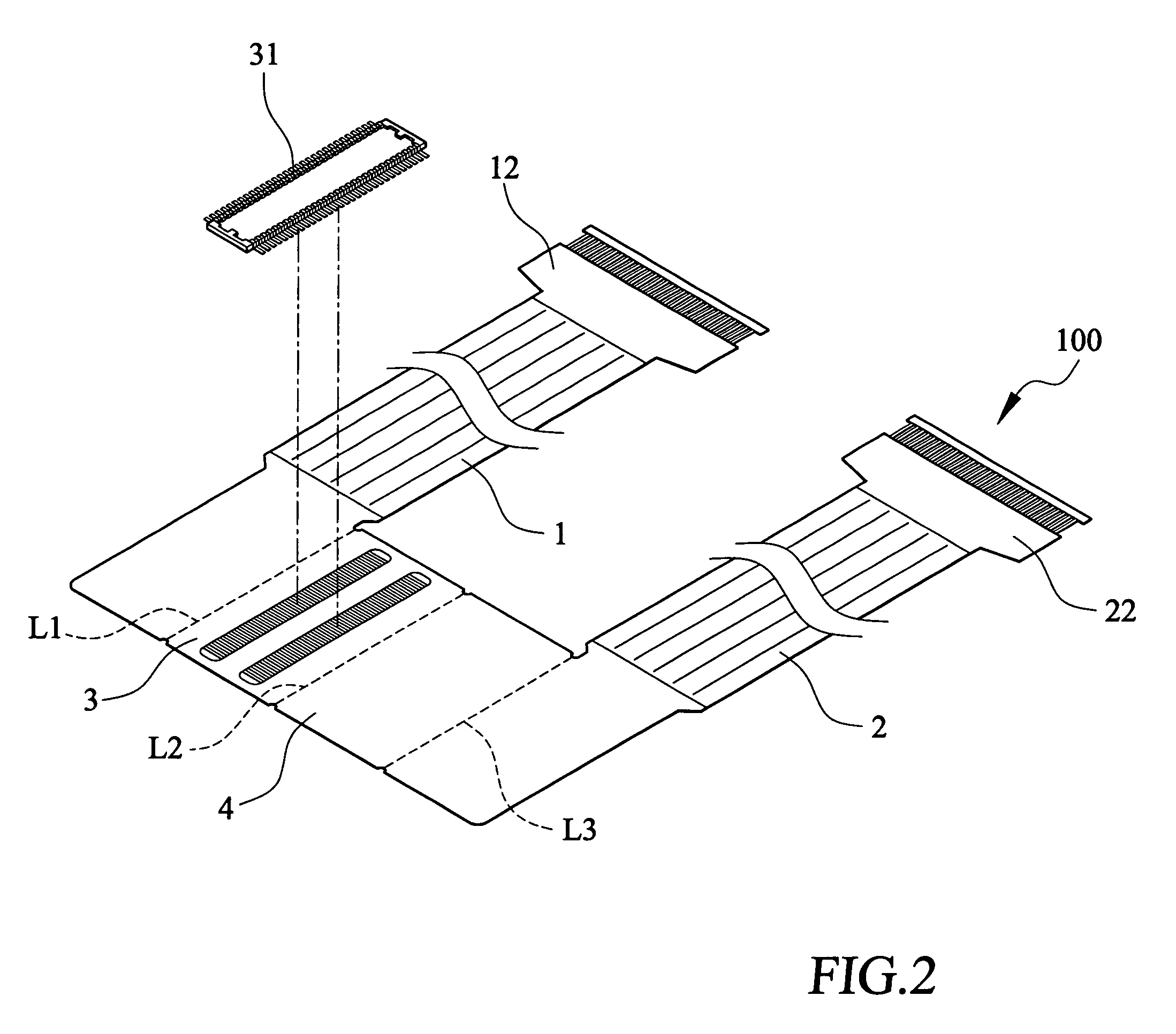 Signal transmission cable with adaptive contact pin reference