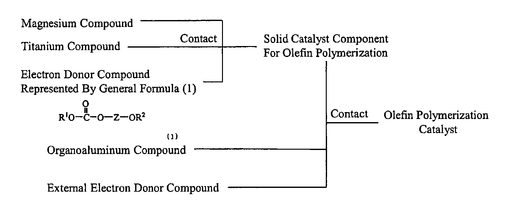 Solid catalyst component for polymerization of olefin, catalyst for polymerization of olefin, and method for producing olefin polymer