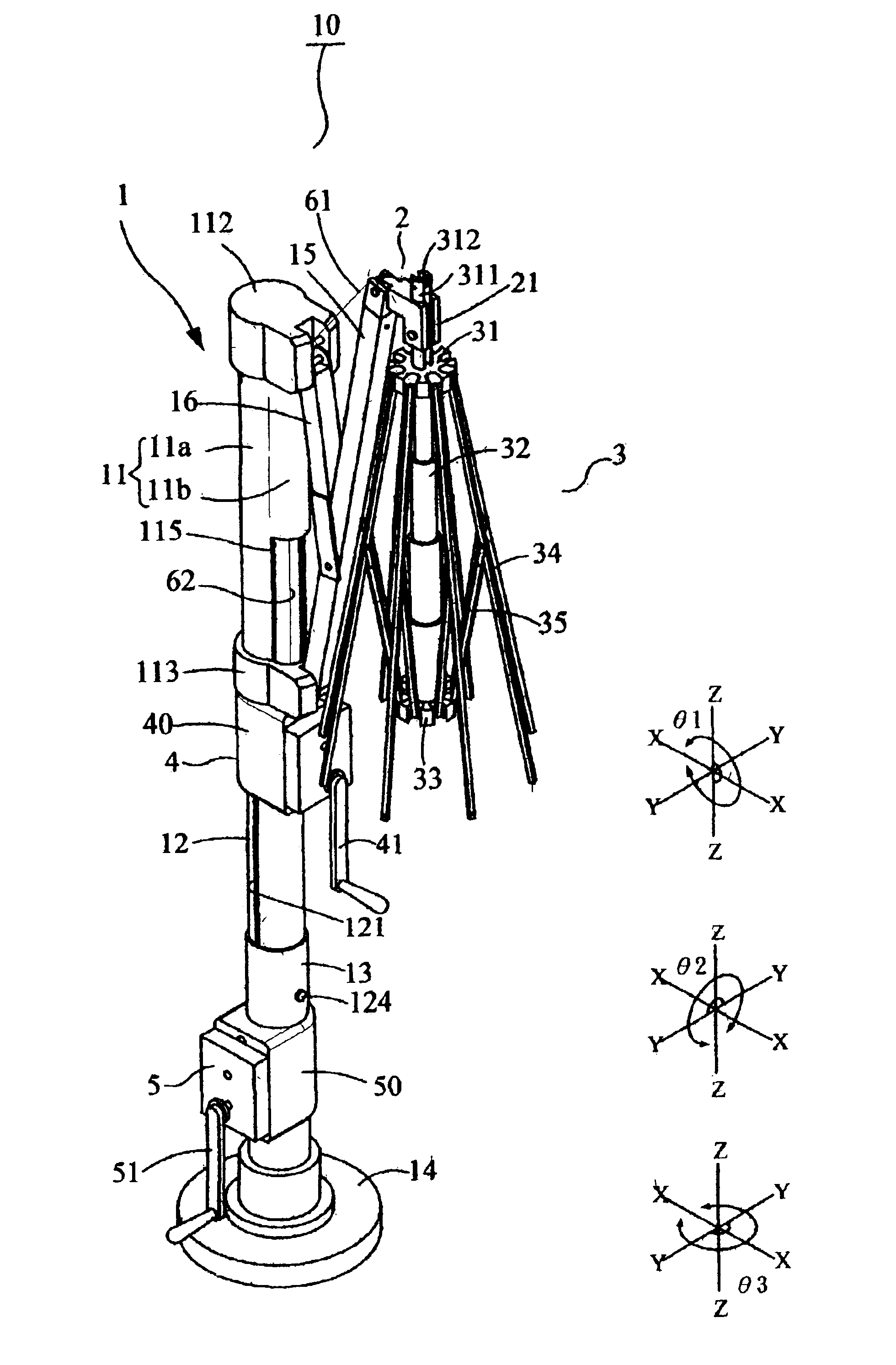 Outdoor used stand frame of an umbrella