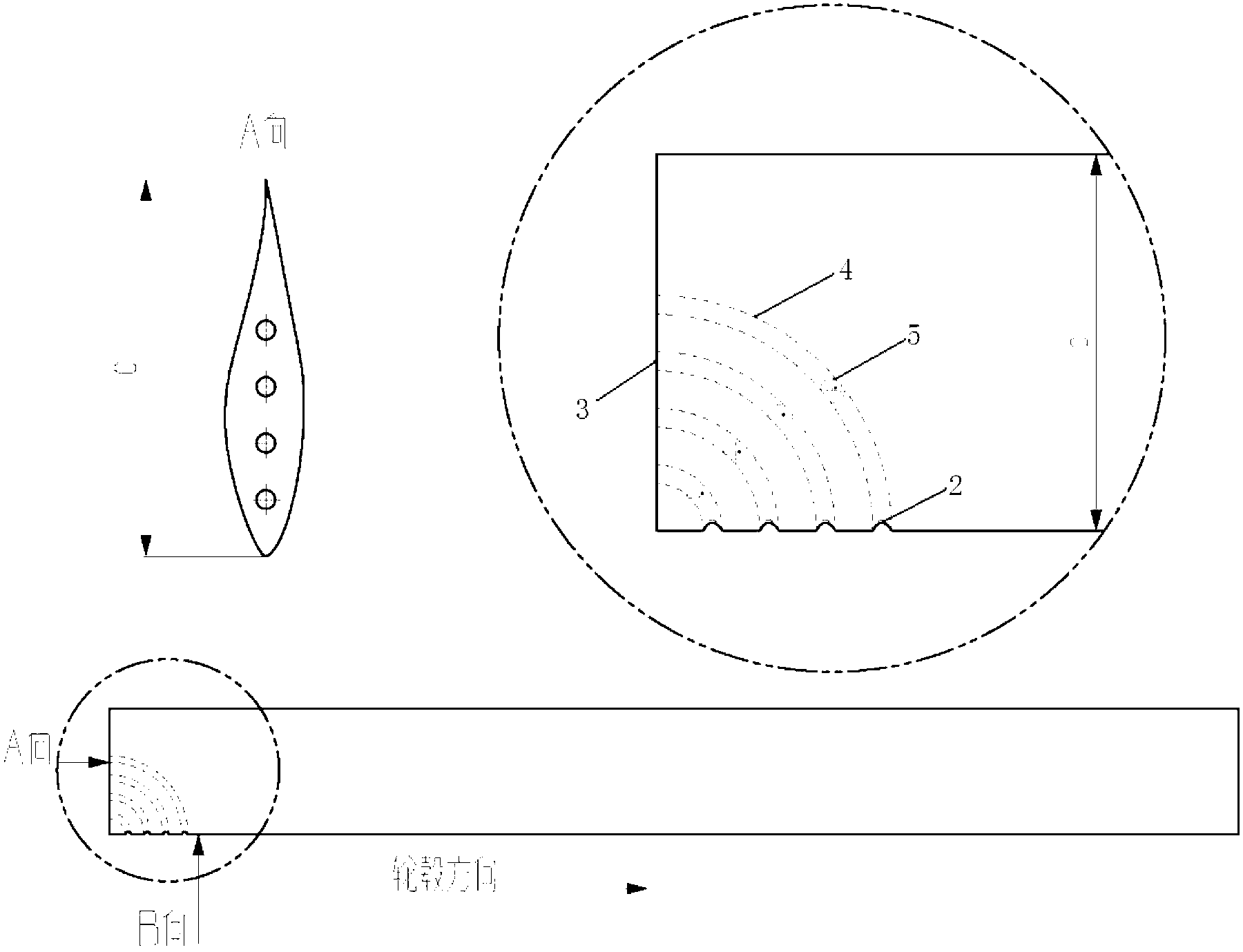 Wind turbine blade with embedded diversion pipe capable of controlling tip vortex