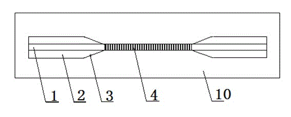 Micro-nano fiber bragg grating refractive index sensor and manufacturing method thereof