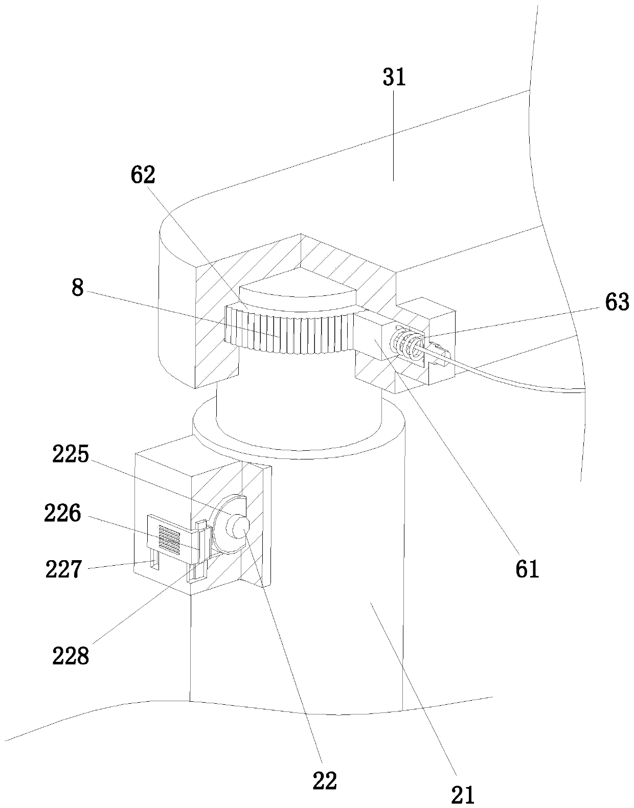 Semi-automatic digestive endoscope diagnosis and treatment assisting device