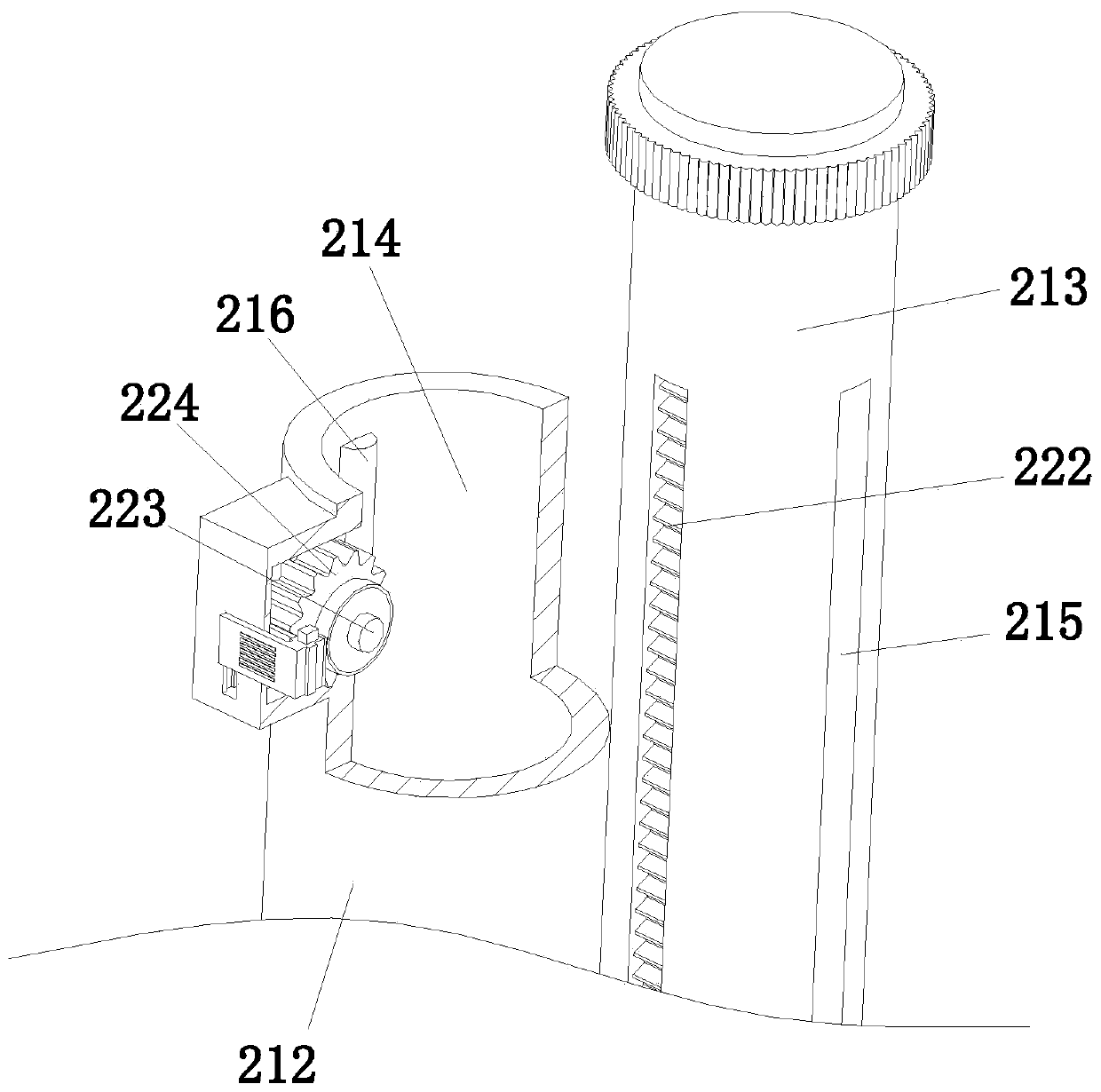 Semi-automatic digestive endoscope diagnosis and treatment assisting device