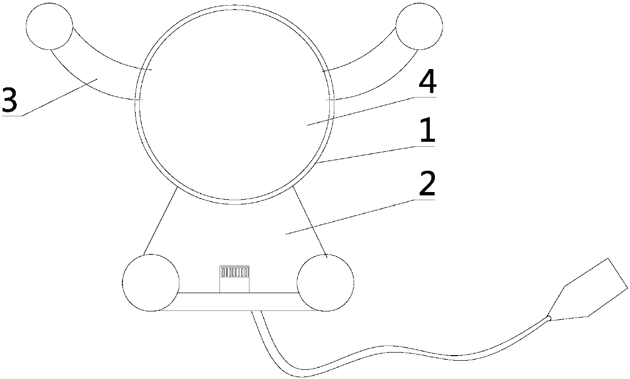 On-board mobile phone support convenient to install