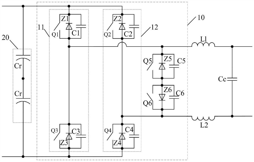 An inverter topology circuit and single-phase inverter