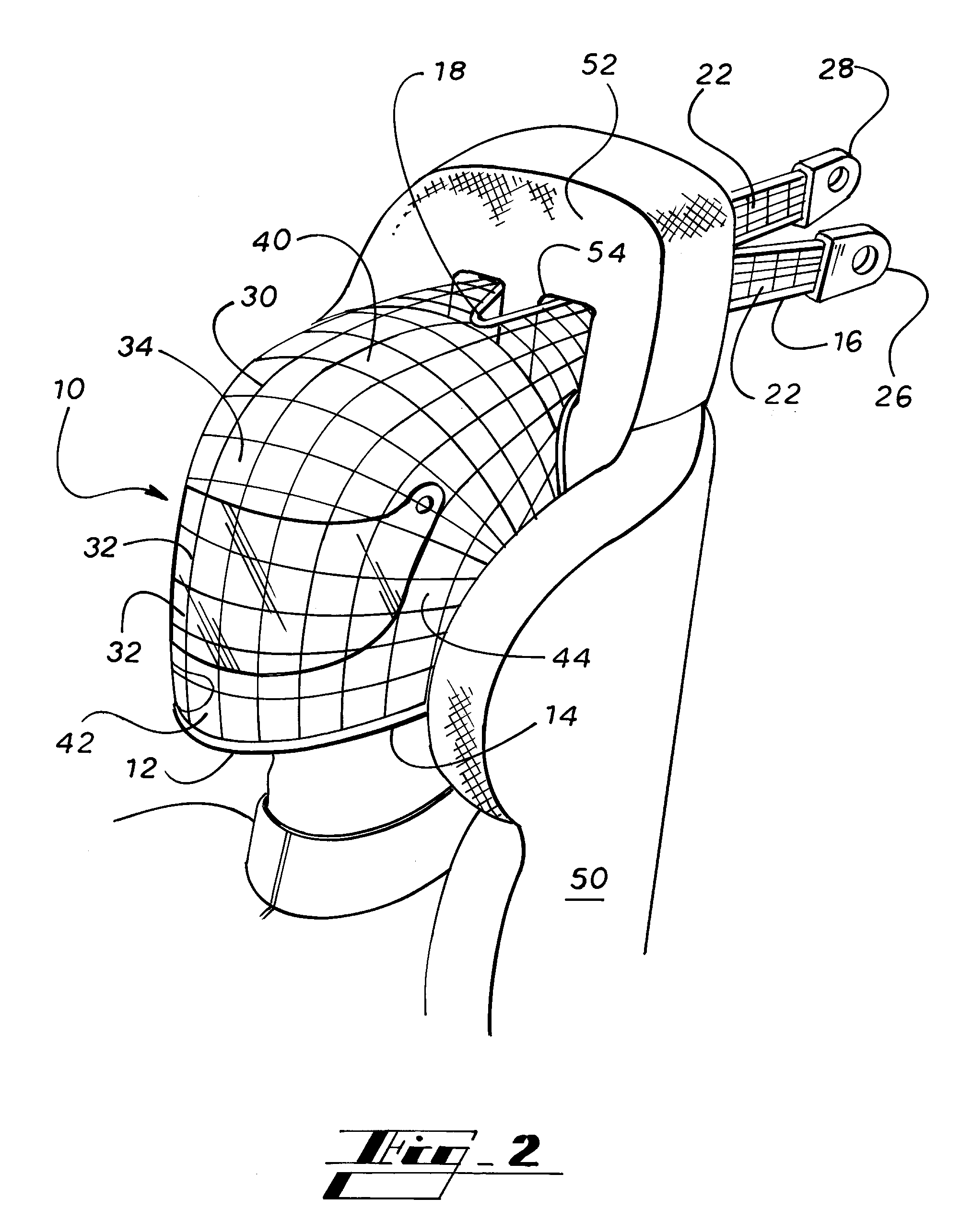 Vehicular head and neck safety system and method