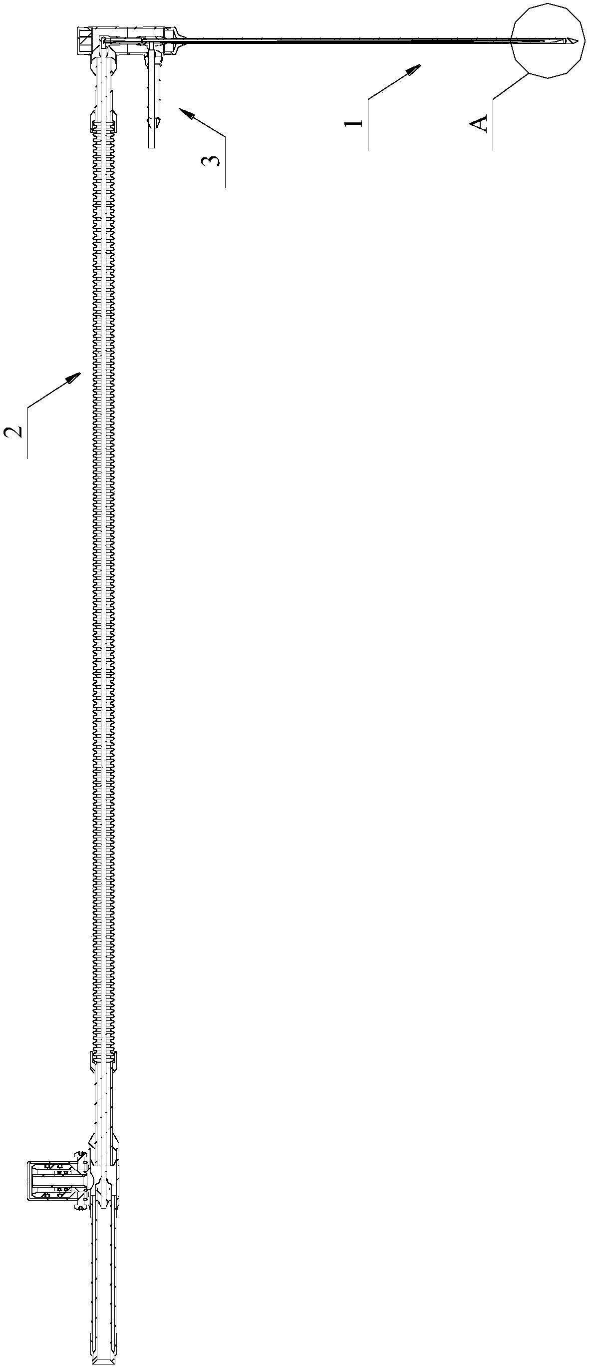 Cryoablation needle and system using same