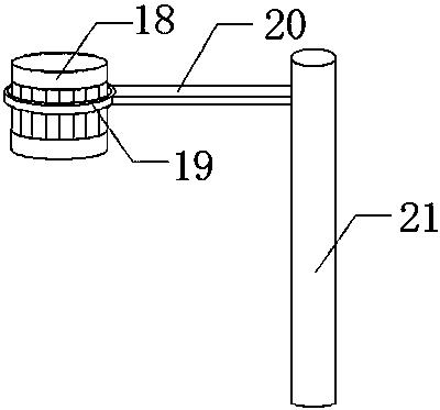 Hammering device convenient to move and used for hardware machining