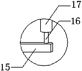 Hammering device convenient to move and used for hardware machining