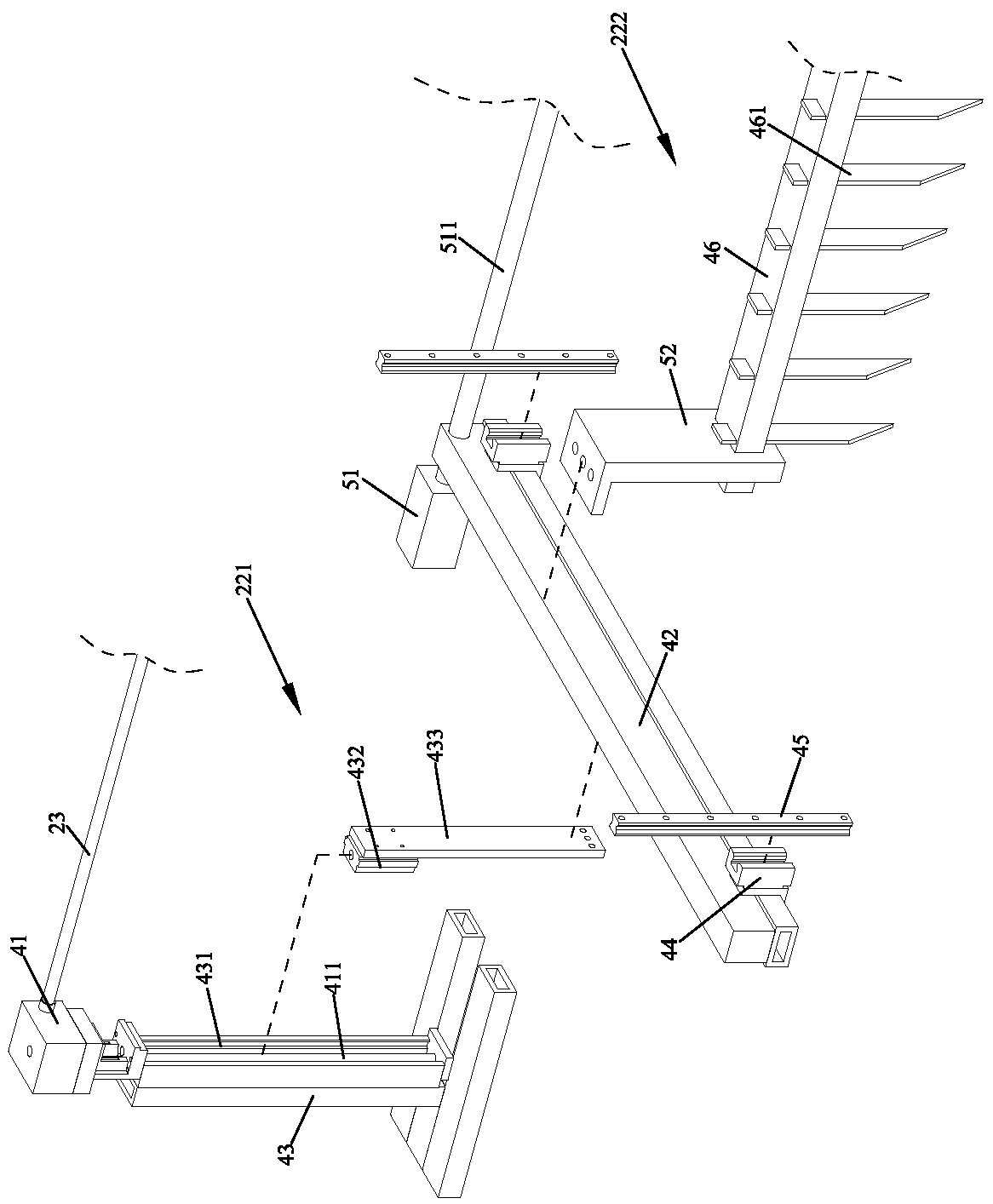 Lineating cutting equipment for tablet sugar forming