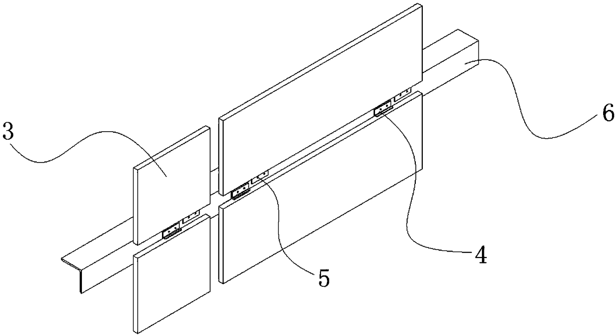 Bonding and anchoring combined ceramic thin plate faced wall and mounting method thereof