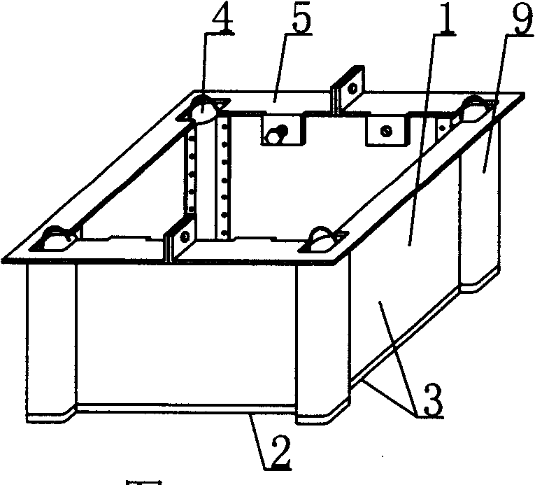 Shaping mold of members of mould shell