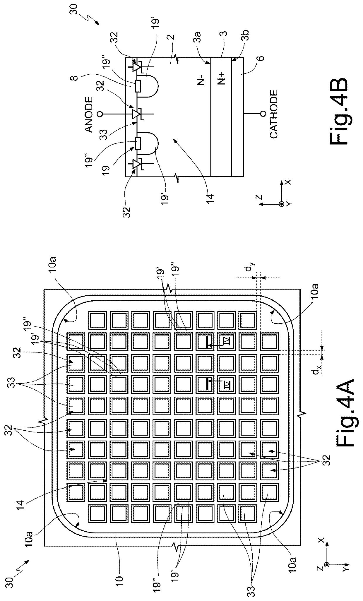 Semiconductor MPS diode with reduced current-crowding effect and manufacturing method thereof