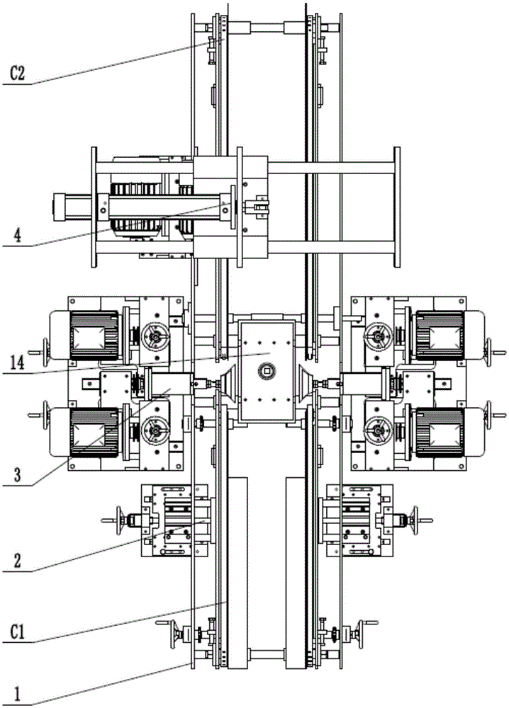 Integrated machine for treating pole plate of lead-acid storage battery