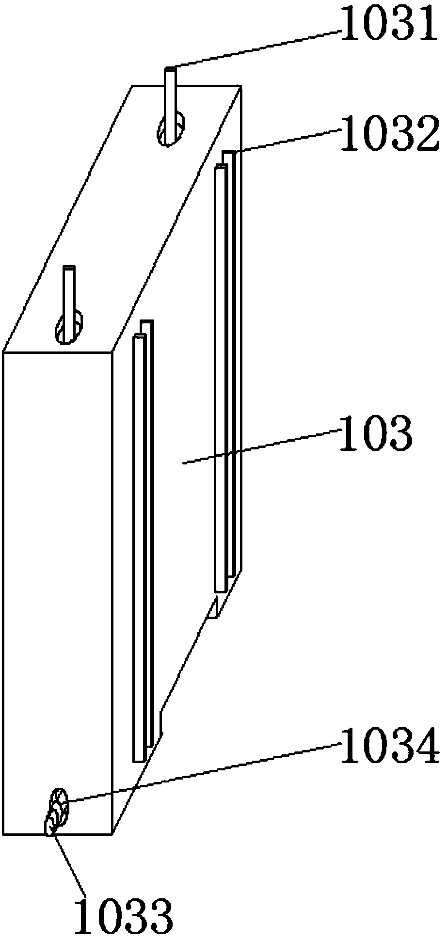 Self-adaption cigarette storage box with inner space size capable of being controlled