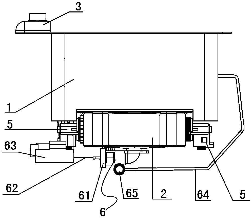 Purifying machine with rapid and automatic water draining system and application method thereof