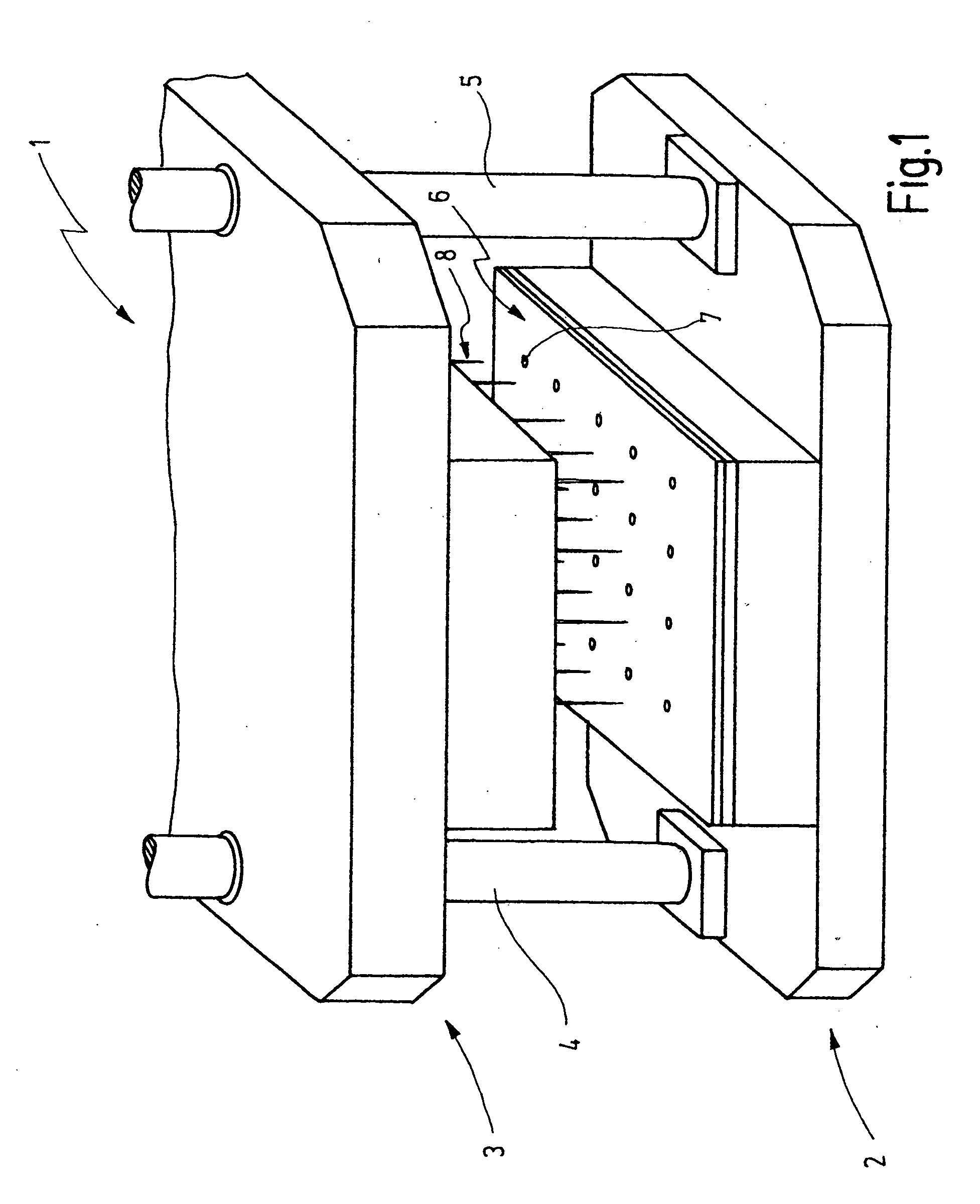 Punching device and punching die for it