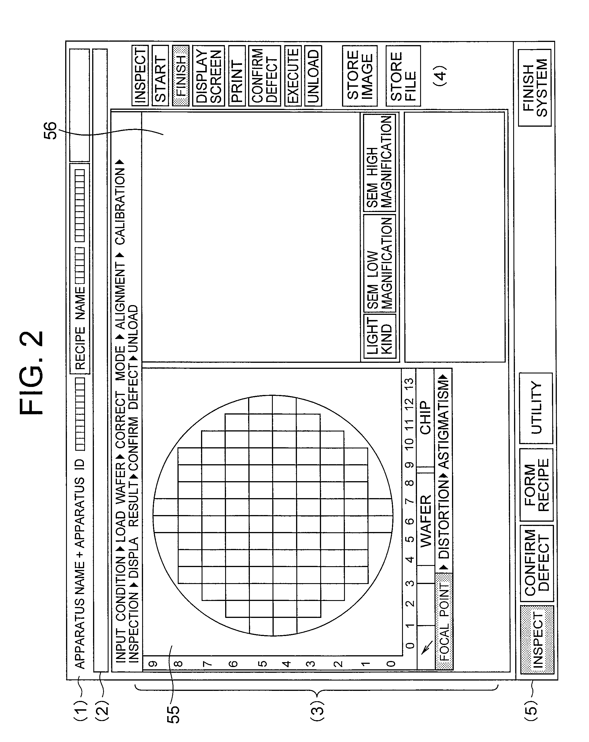 Inspection apparatus for inspecting patterns of a substrate