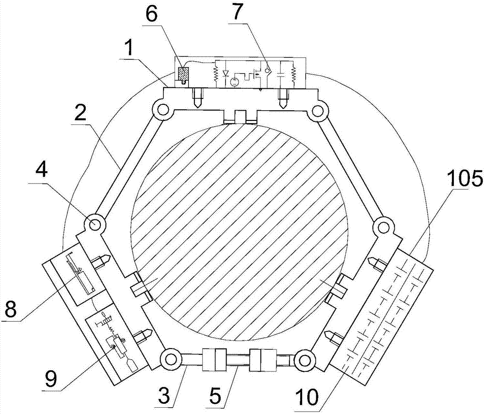 Locking-type downhole sound wave signal ground receiving and displaying system