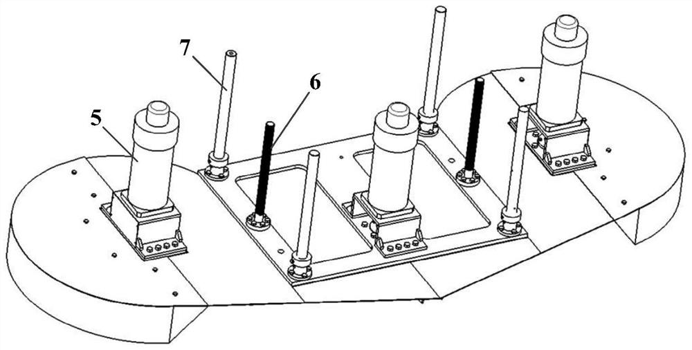 Electrically-controlled embedded liftable mowing platform