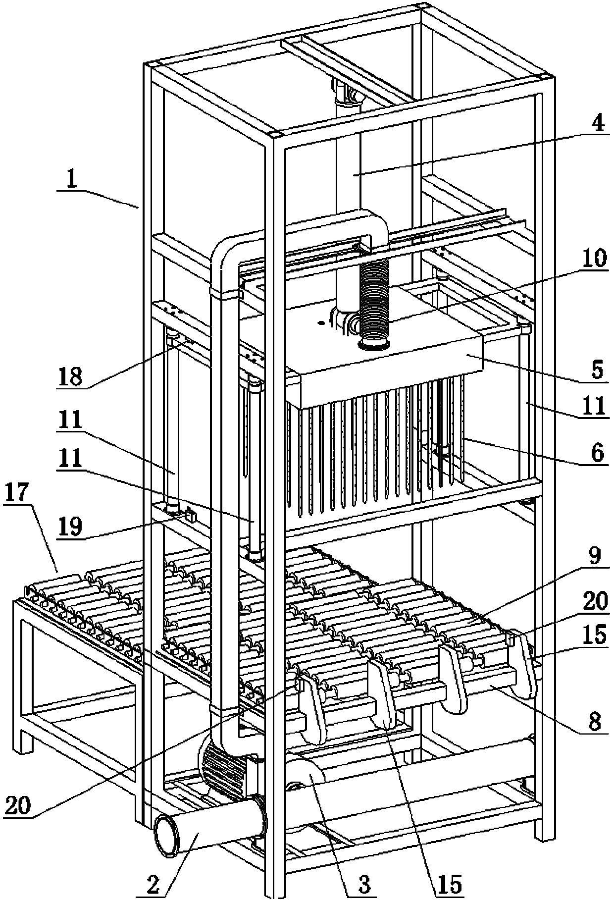 Straw bale drying equipment