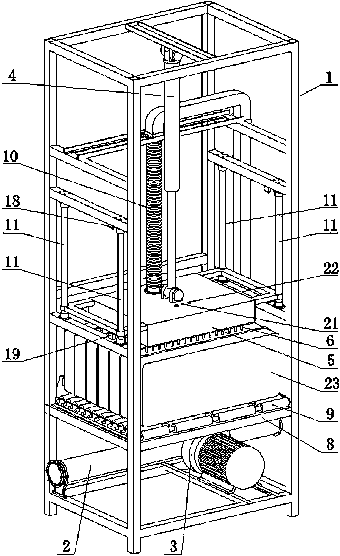 Straw bale drying equipment