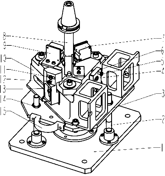 Sensor position adjusting device for spindle rotation error detection